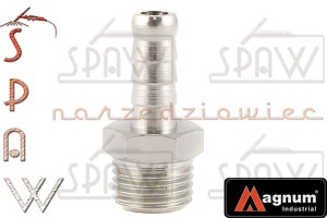 Wtyk króciec GZ 1/4" na wąż 6mm MAGNUM