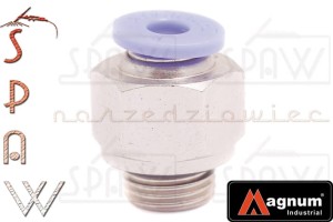 Złączka wtykowa prosta QUICK 1/8"GZ x 4mm