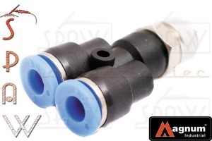 Trójnik typ Y QUICK 1/4"GZ x 6 x 6mm