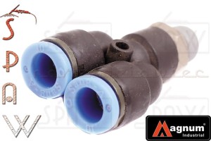 Trójnik typ Y QUICK 1/4"GZ x 10 x 10mm