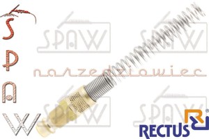 Wtyk szybkozłącza na wąż 8x6mm typ 26 RECTUS ze sprężyną