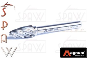 F1020N Frez, pilnik obrotowy łukowy z czołem kulistym do ALU