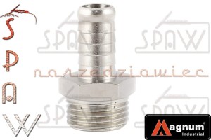 Wtyk króciec GZ 1/2" na wąż 12mm MAGNUM