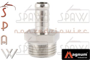 Wtyk króciec GZ 1/2" na wąż 10mm MAGNUM