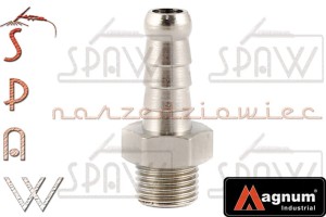 Wtyk króciec GZ 1/8" na wąż 6mm MAGNUM