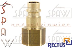 Wtyk szybkozłącza GW 1/4" typ 26 RECTUS