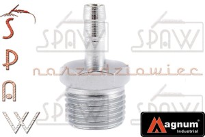 Wtyk króciec GZ 1/2" na wąż 8mm MAGNUM