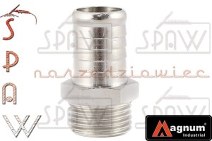 Wtyk króciec GZ 1/2" na wąż 16mm MAGNUM