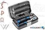 Zestaw kluczy nasadowych 1/4" Högert HT1R462 38szt