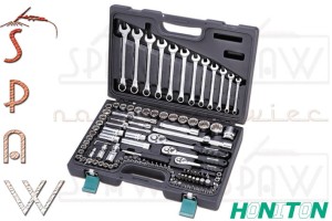 Zestaw kluczy nasadowych 1/2" 3/8" 1/4" HONITON 111szt H4321 HONIDRIVER