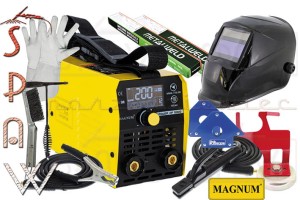 Power VIP 5000 LCD SYNERGIA Magnum zestaw AUTO spawarka MMA inwerterowa