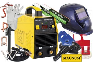 SNAKE 200 II W Magnum ZESTAW AUTO spawarka MMA inwerterowa
