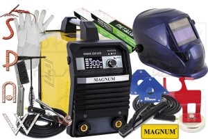 Snake 320 LED Magnum ZESTAW AUTO spawarka MMA inwerterowa 400V