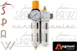 BLOK POWIETRZA 1/4" Magnum QC2000 typ BIAŁY: filtr powietrza, reduktor, naolejacz 