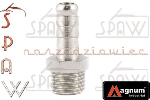 Wtyk króciec GZ 1/4" na wąż 8mm MAGNUM