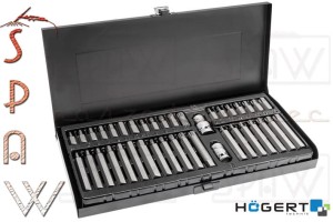 Zestaw bitów imbus torx spline 10mm 40szt Högert HT1S404