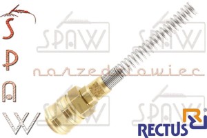 Szybkozłącze na wąż 8x6mm typ 26 RECTUS ze sprężyną
