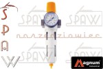 Filtr powietrza + reduktor 1/4" Magnum QFR2000 typ BIAŁY
